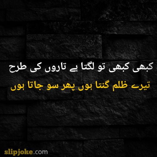 Urdu poetry 2 lines