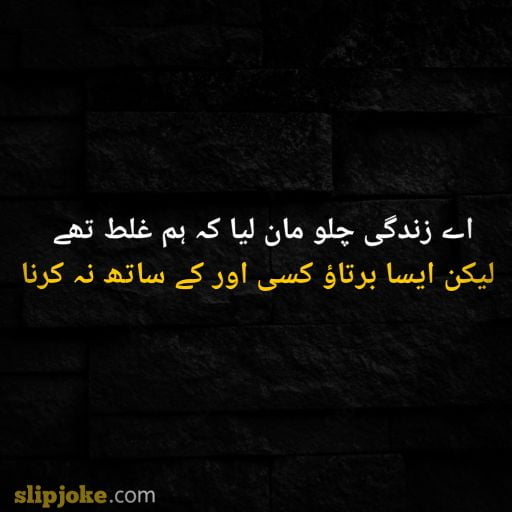 Urdu poetry 2 lines