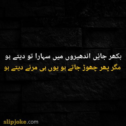 Urdu poetry 2 lines