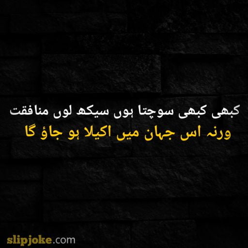 Urdu poetry 2 lines