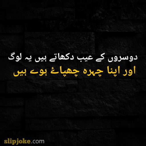 Urdu poetry 2 lines