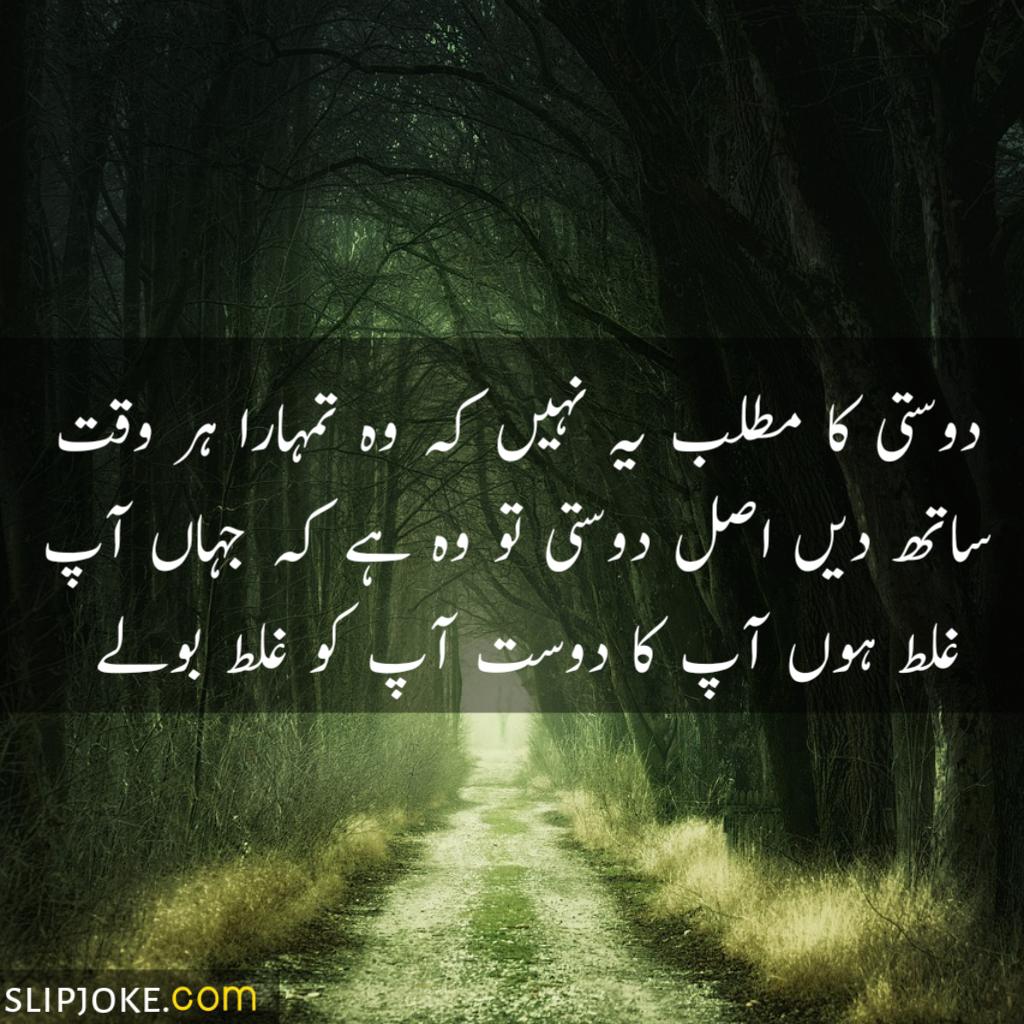 Urdu quotes about friends