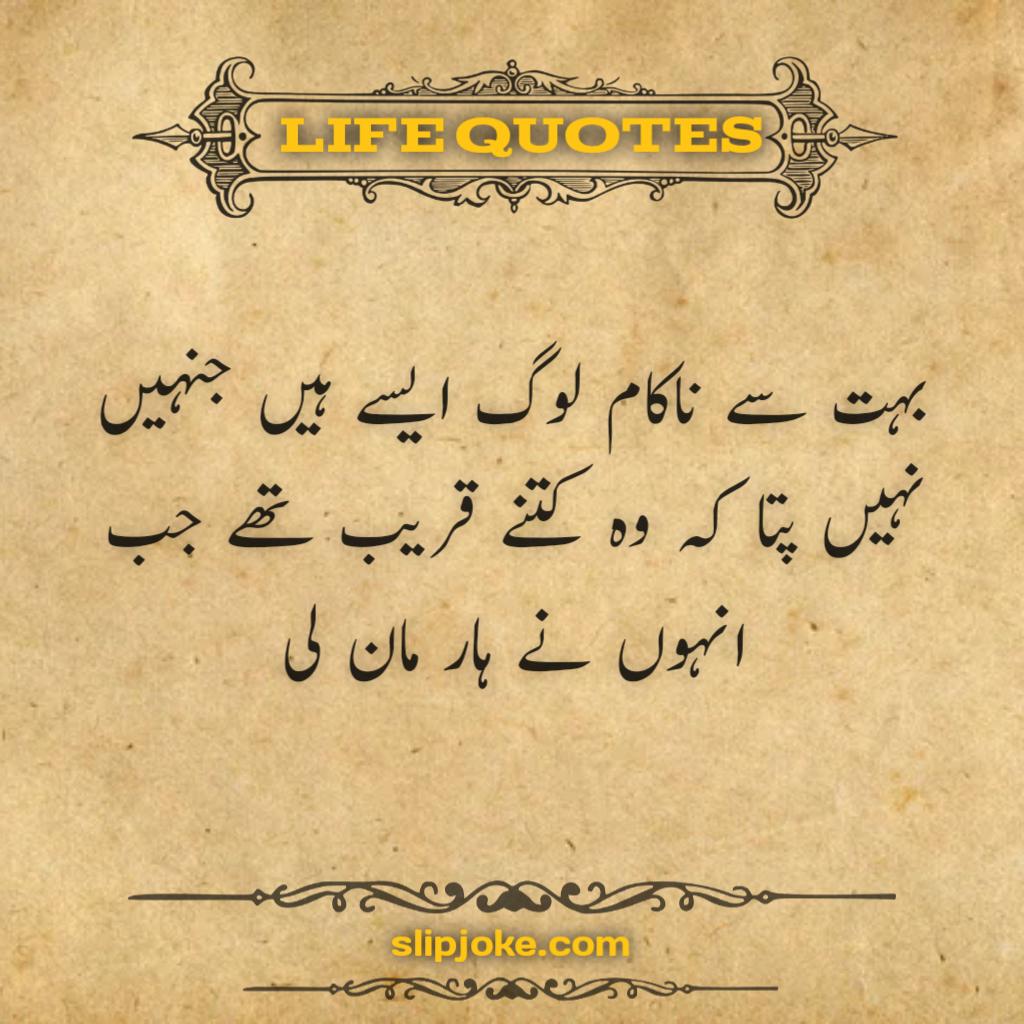 Urdu quotes about life for success