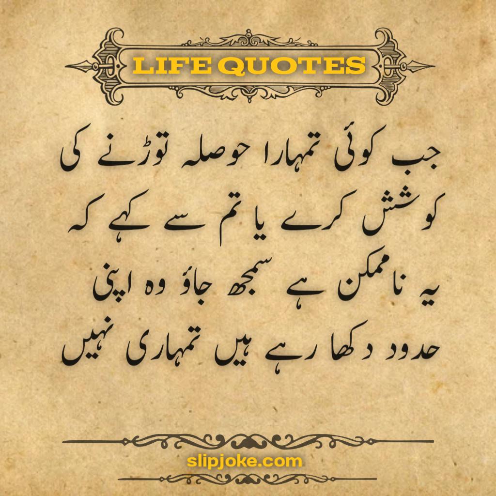 Urdu quotes about life for success