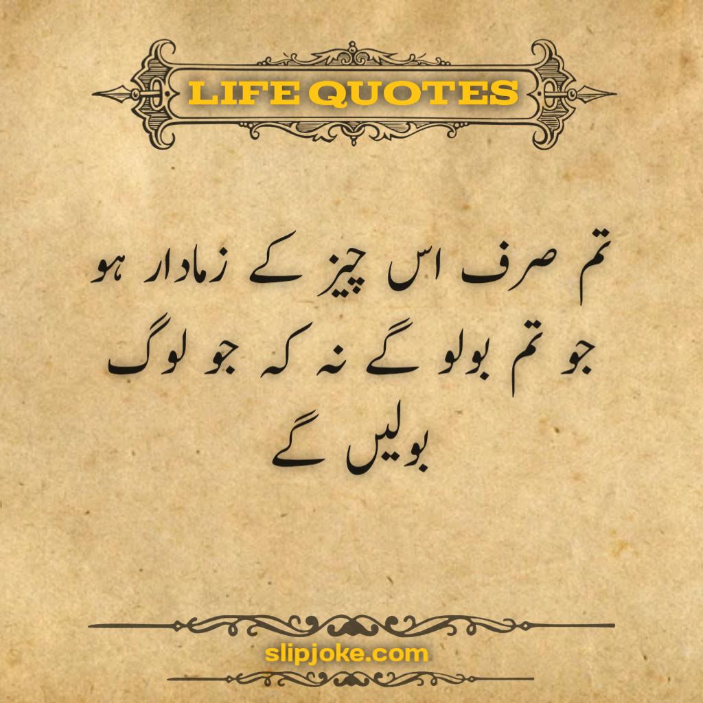 Urdu quotes about life for success