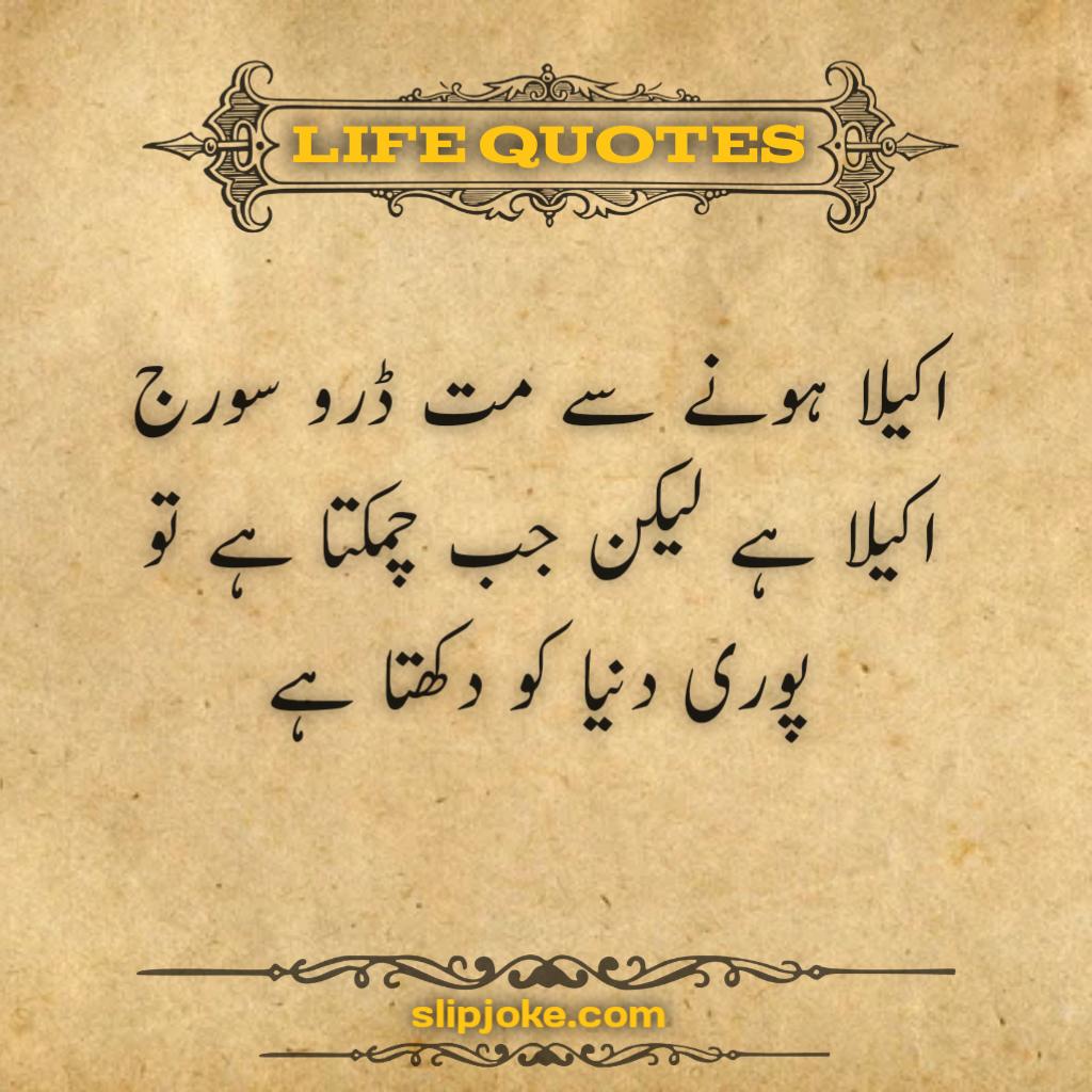 Urdu quotes about life for success