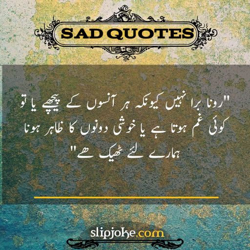 Sad quotes in urdu