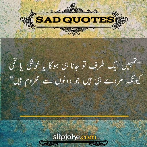 Reality sad quotes in urdu